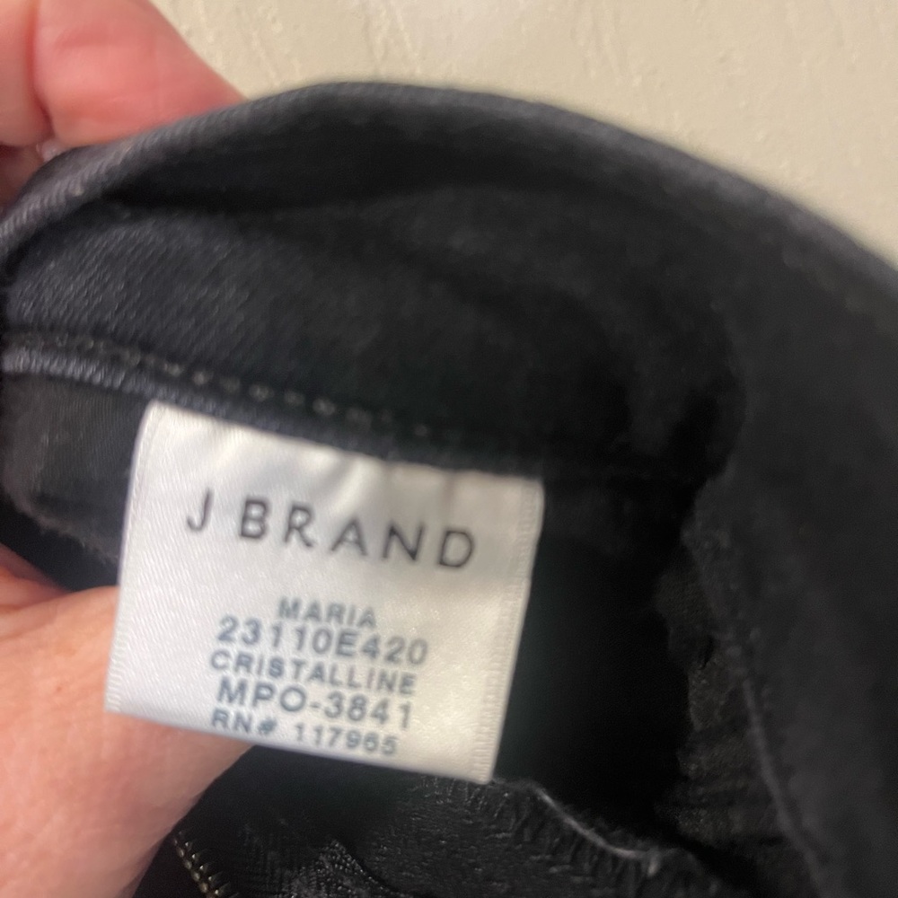J Brand Women's “Maria” Cristalline Dark Skinny Stretch Jeans Sz 25x28 - Picture 5 of 7